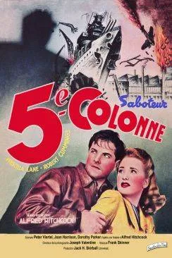 poster film La Cinquiaprèsme colonne (Saboteur)